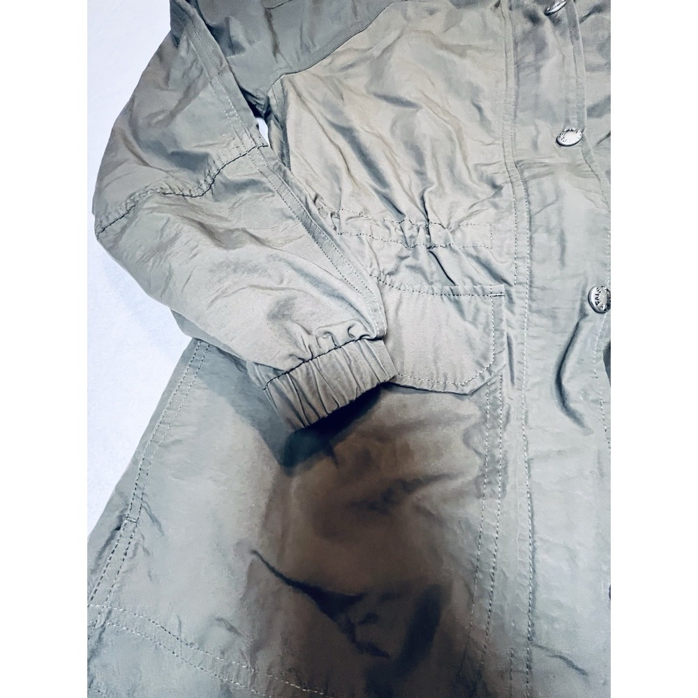 The North Face Women Rainsford Jacket Taupe Green Rain Parka Hooded Med - Picture 10 of 16